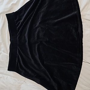 Black velvet skirt
